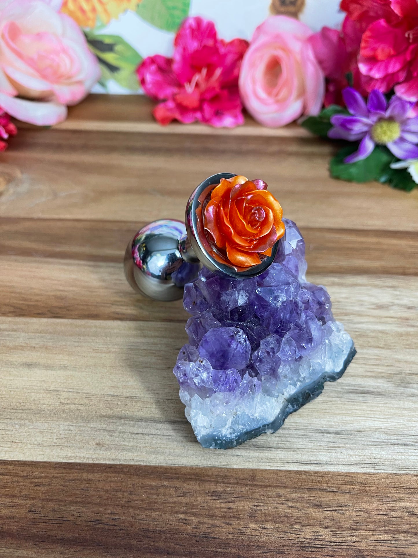 Rosebud Plug Silver