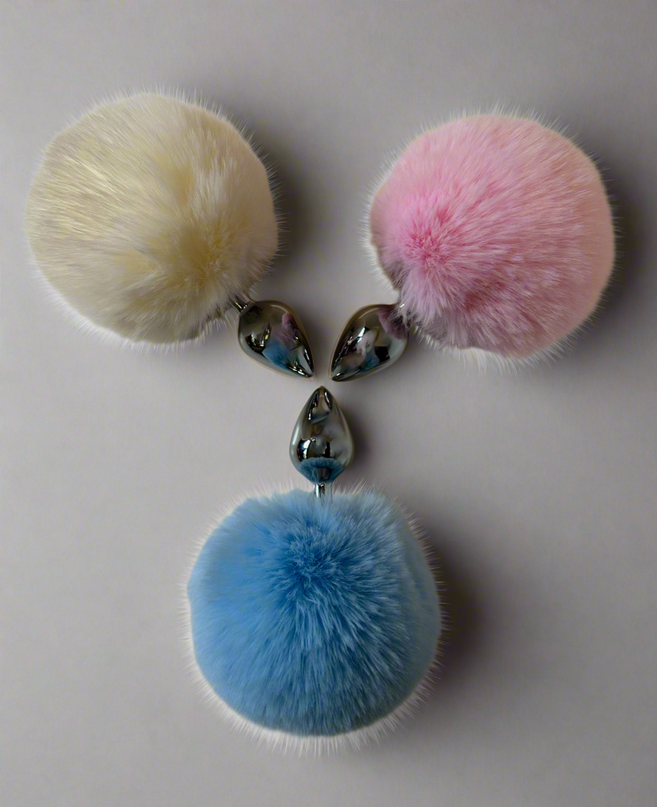 Cotton Candy Fluff – Ultra Soft Bunny Tail Plug