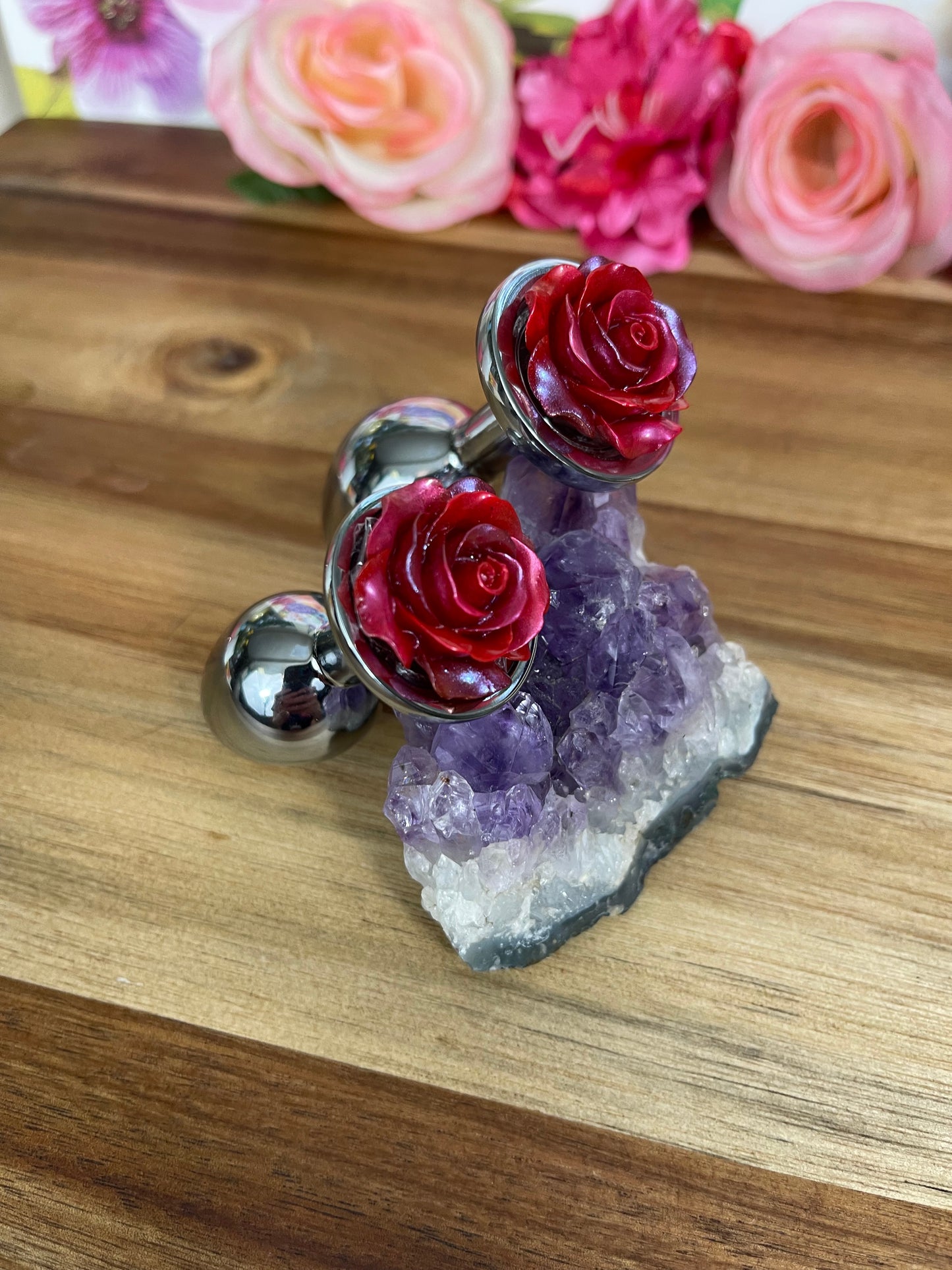 Rosebud Plug Silver