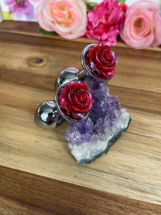Rosebud Plug Silver
