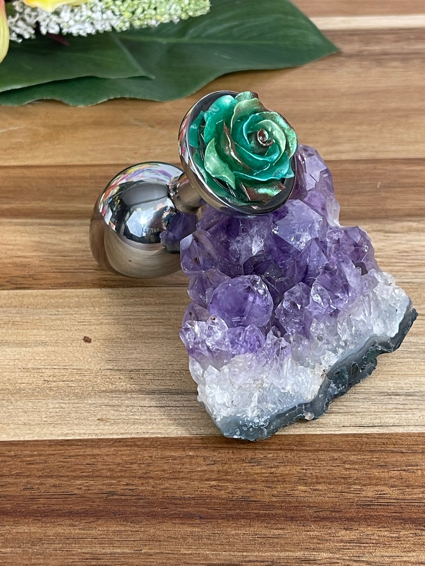 Rosebud Plug Silver