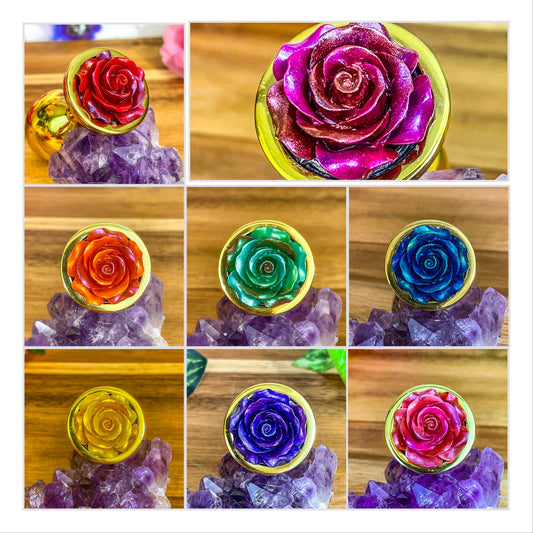 Iridescent Rose Plug Gold